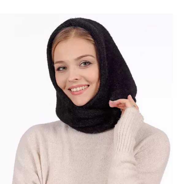 Cross-Border New Product Russian Warm Hat with Buttons Double-Layer Thickened Women's Winter Velvet Hat Neck Protector Direct Sale