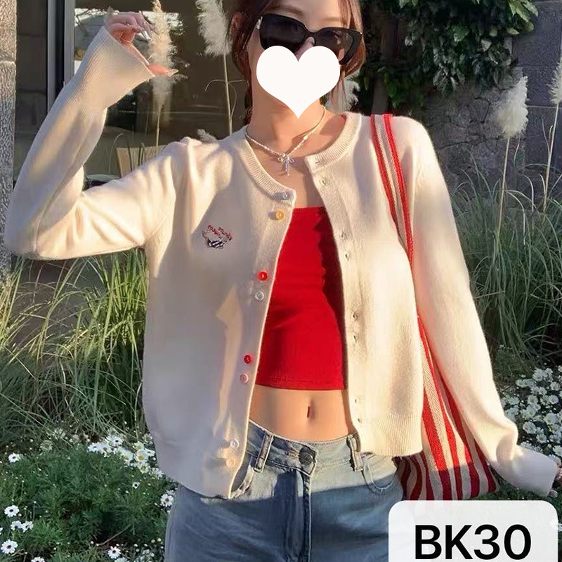 气质时尚潮流年轻毛织针织外套开衫女装春秋外搭上衣新款毛衣工厂|undefined