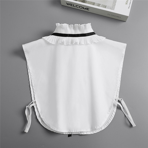 Korean women's white lace stand-up collar shirt shirt fake collar accessories