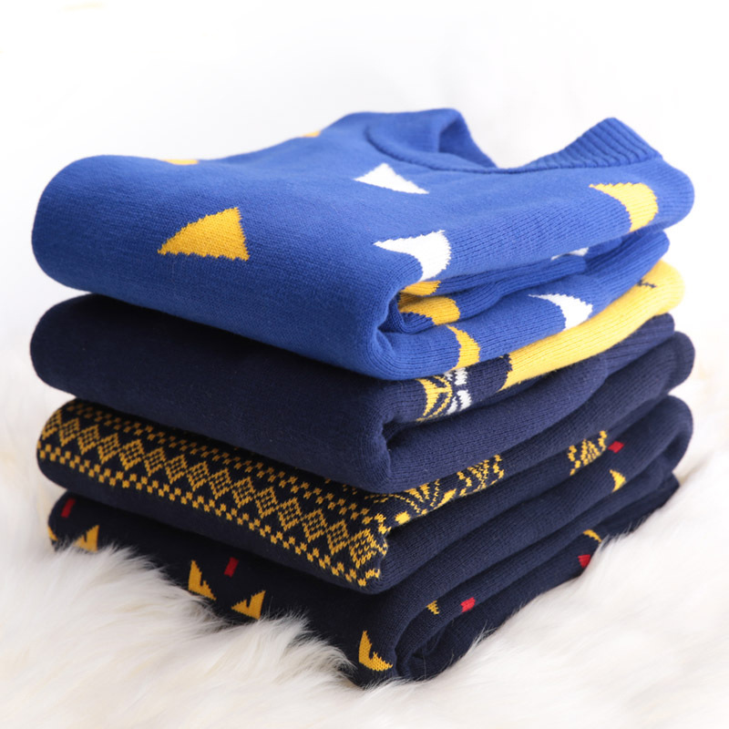 2025男童纯 棉毛衣线衫儿童中大童针织衫宝宝套头加厚棉打底衫秋