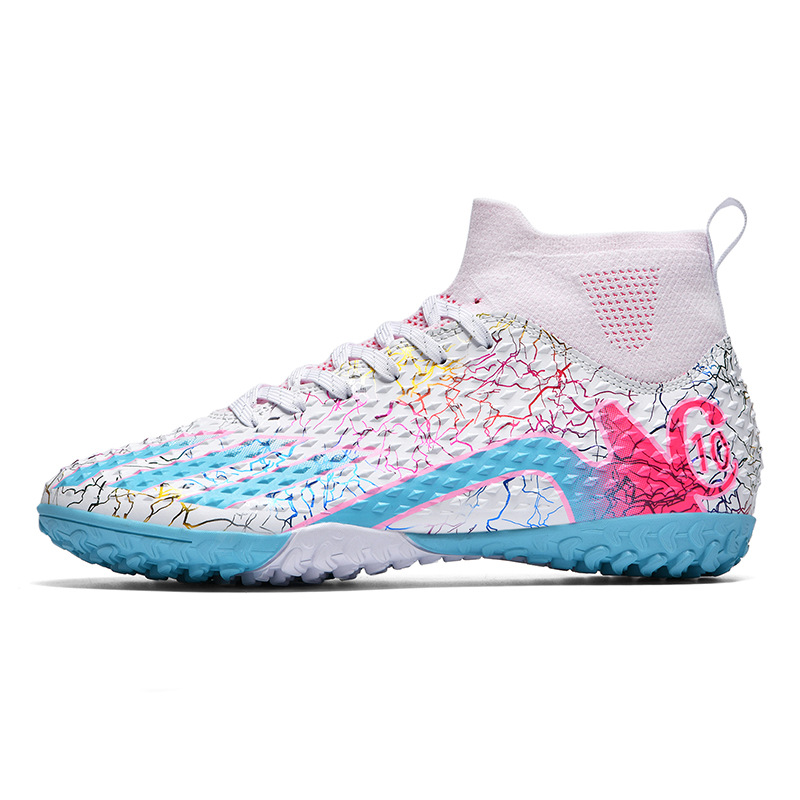 2024 transfronterizos nuevos niños y niñas estudiantes transpirables zapatos de fútbol de clavos cortos y largos zapatos de entrenamiento juveniles