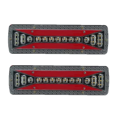 Car LED Taillight 12V24V running water light agricultural vehicle lamps tricycle truck taillight truck warning light (Tail light) - truck-tail-light