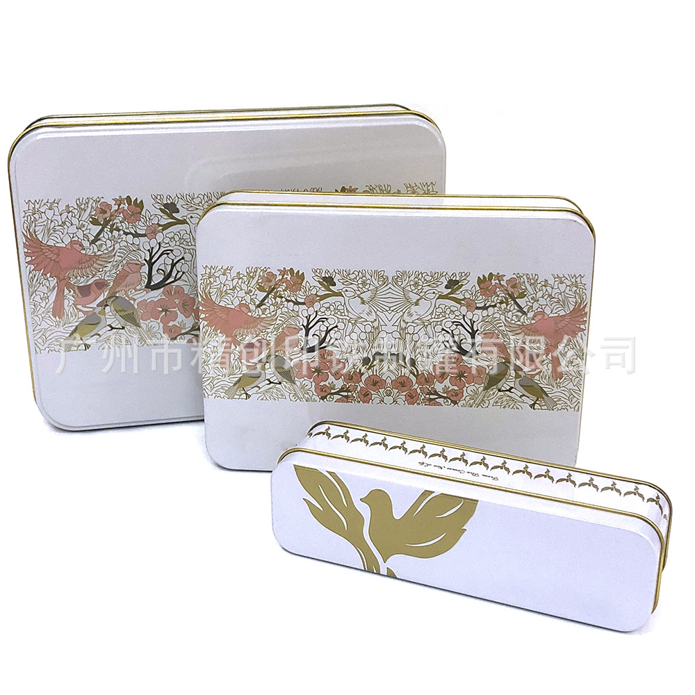 系列长方形精美伴手礼盒马口铁盒子金属食品铁罐凹凸包装糖果罐