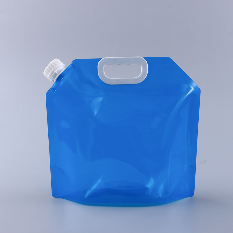 Bolsas de cerveza plegables prefabricadas, bolsas transparentes con boquilla para envasado de cerveza, bolsas de cerveza para llevar, bolsas portátiles con válvula para almacenamiento de agua