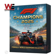 新品2025年F1冠军车队降临节日盲盒圣诞树装饰亚克力挂件独立站