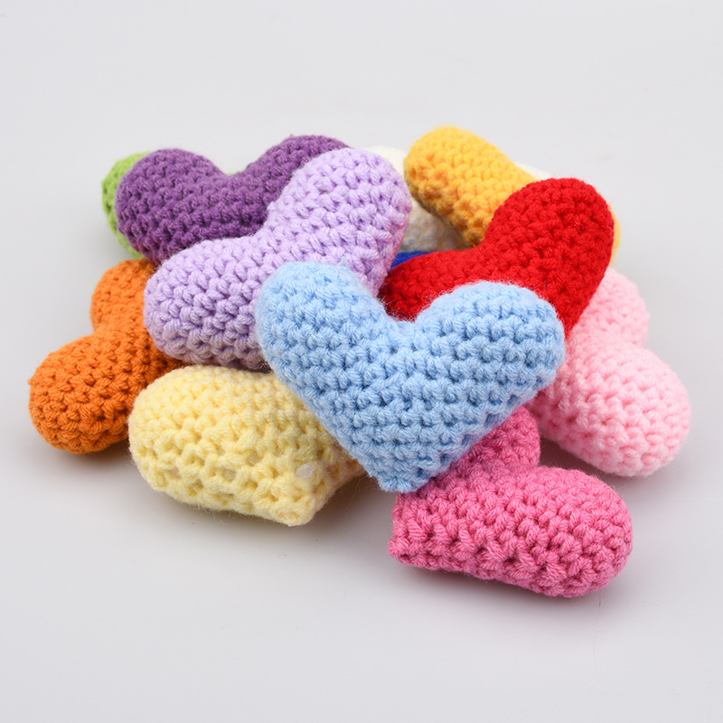 Accesorios de Corazón Tejidos a Mano de Algodón image 5