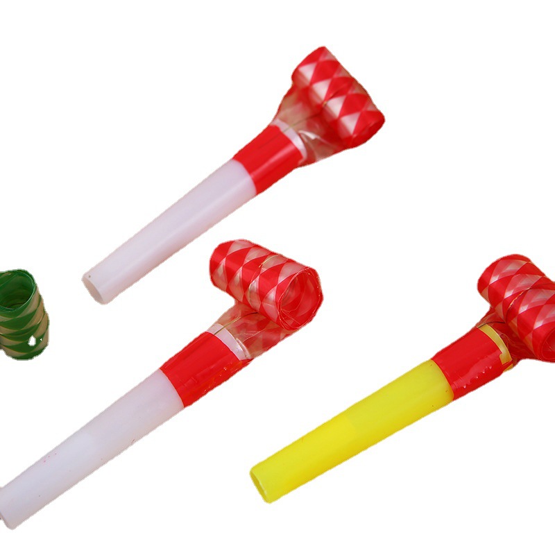 Nuevo colorido fiesta de cumpleaños dragón soplando partido divertido silbato puesto pequeño juguete escuela Premio 61 creativo