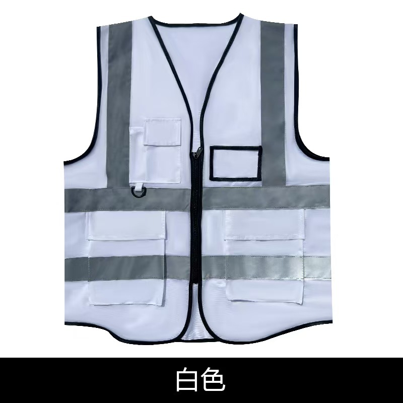 Chaleco reflectante multibolsillo chaleco reflectante chaleco reflectante seguridad construcción de ingeniería de construcción fábrica de tráfico en stock