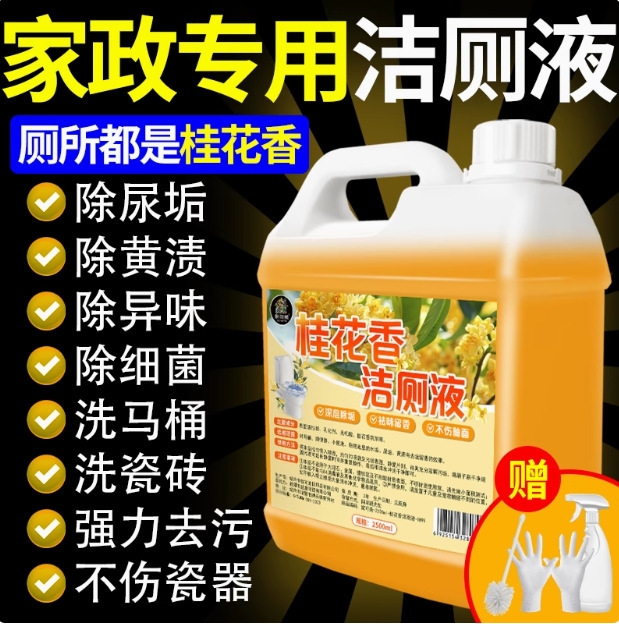 Osmanthus Scented Toilet Cleaner Liquid Toilet Cleaner Descaling Deodorizing Fragrance Powerful Stain Remover Urine Alkali Toilet Cleaner