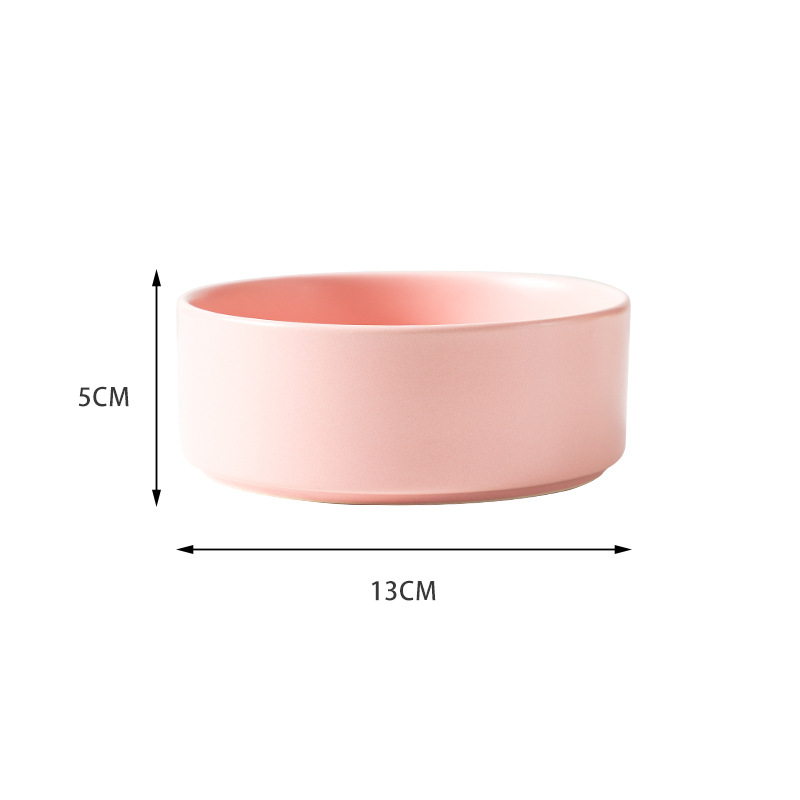 Cuenco de cerámica rosa