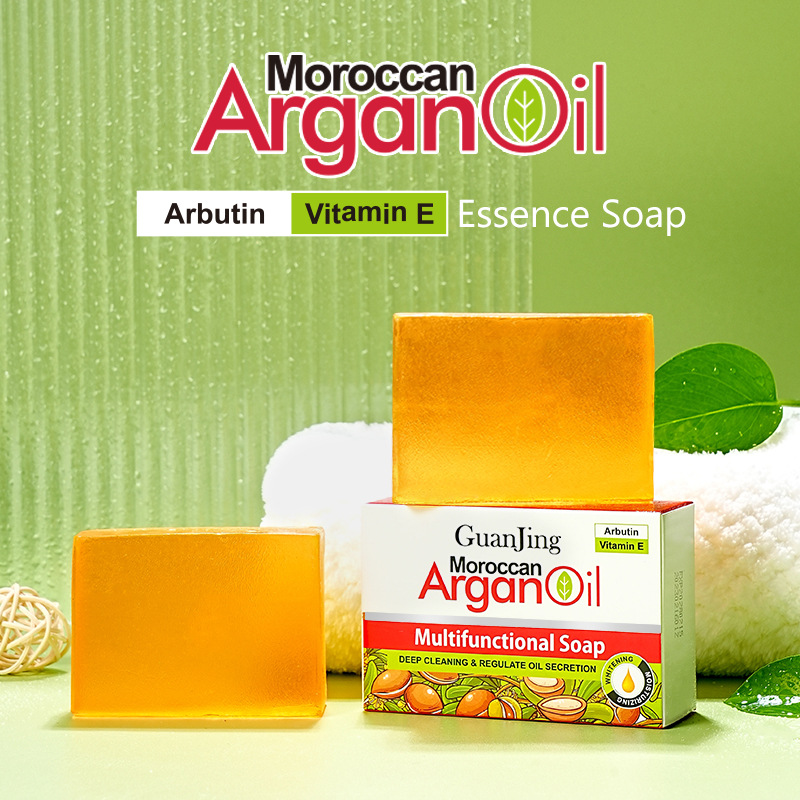 Agam Oil GuanJing Hand Facial Cleansing Brightening Mild Moisturizing essence Soap_voghion.com