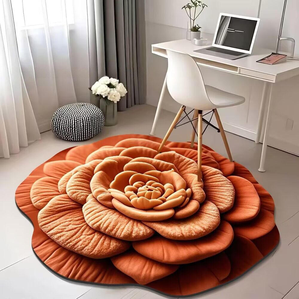 Luz de lujo 3D visualización floral alga barro alga alfombra decoración alfombra de secado rápido absorción de agua dormitorio alfombra de cama antideslizante
