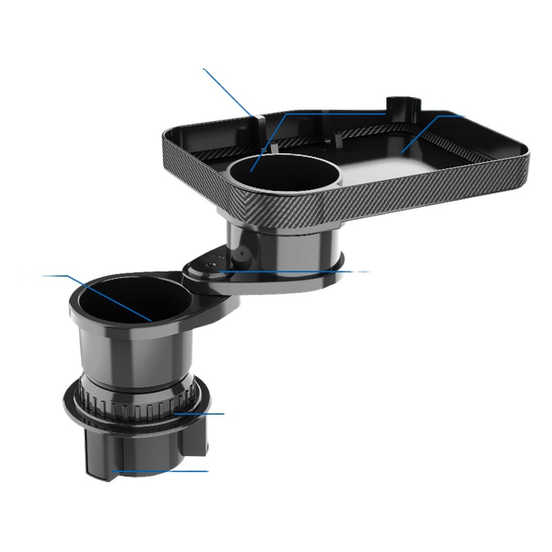 Portatarjetas de la bandeja del coche caliente transfronterizo giratorio un minuto dos sostenedor de la bebida sostenedor del teléfono móvil bandeja del sostenedor de taza del coche