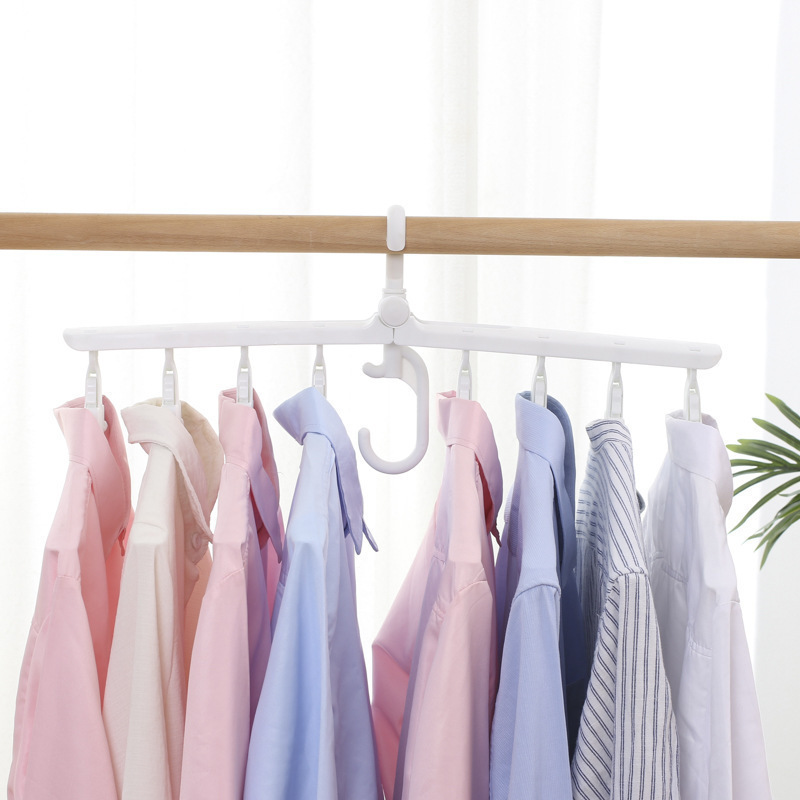 Percha mágica antideslizante multifuncional conveniente hogar giratorio artefacto de almacenamiento plegable percha de secado