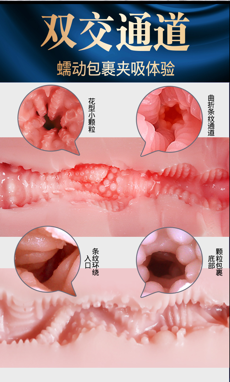 Jiuai Solid Silicone Half-Body Doll, Simulated Human Doll, Insertable Adult Toy, Vaginal Buttocks Inverted Mold, Adult Supplies — detail image 3