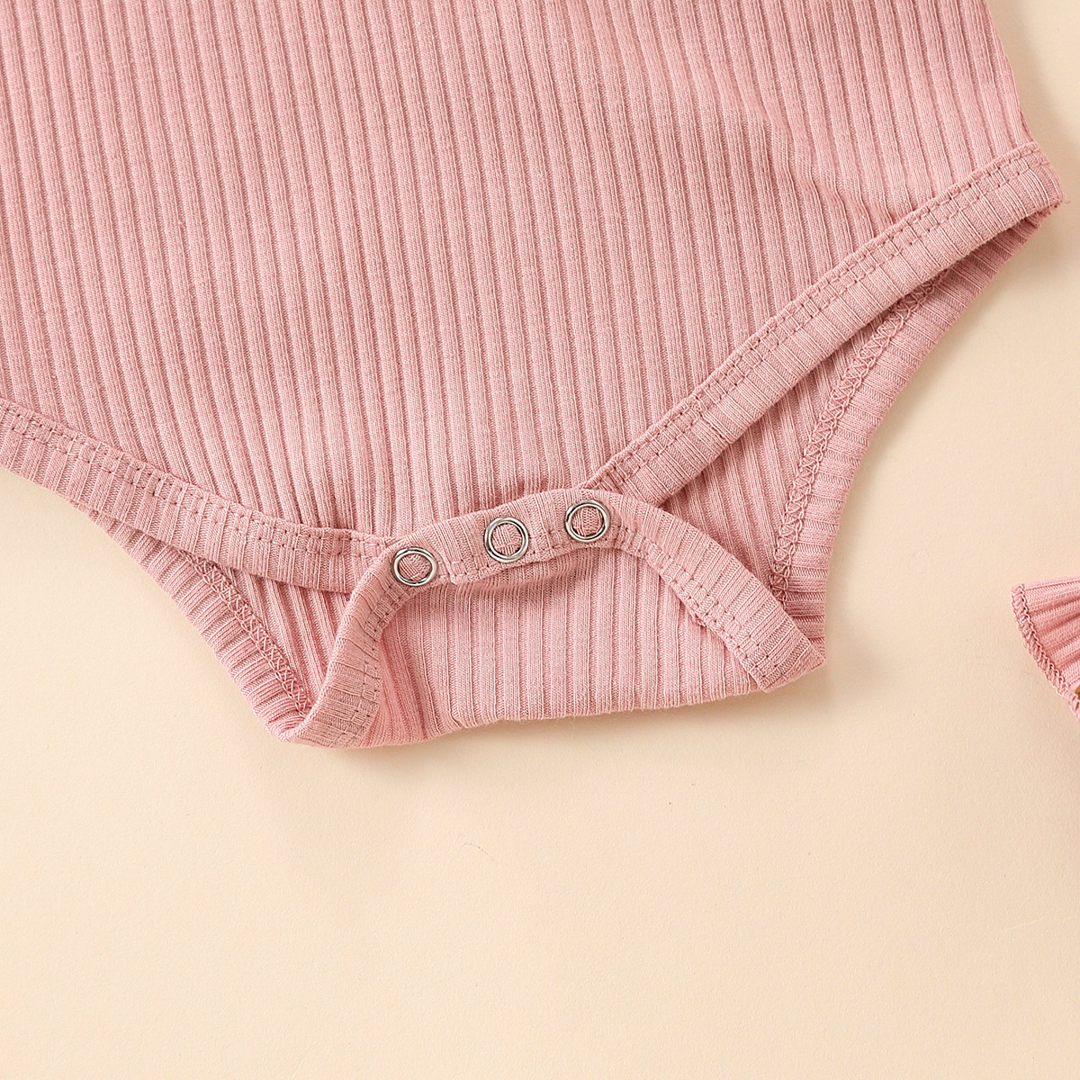 Ensemble deux pièces rose pour bébé et petite fille, pull mignon + faux short à cordon de serrage, E2336A_voghion.com