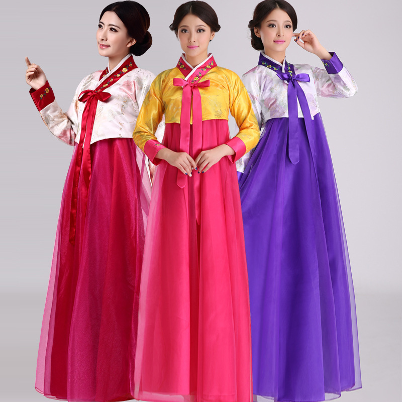 New Improved Korean Traditional Ladies Palace Wedding Daily Performance Hanbok Korean Folk Clothing Dance Stage Costume New Improved Korean Traditional Ladies Palace Wedding Daily Performance Hanbok Korean Folk Clothing Dance Stage Costume