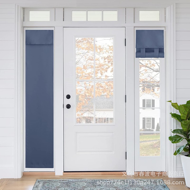 Room Darkening Door Curtain for Entrance Door Side Privacy Door Window Curtain Insulation Coverage Patio Door Glass Door