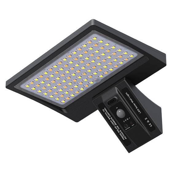 Upgraded LED Solar Wall Lamp Outdoor Waterproof Super Bright Garden Lamp Remote Control Villa Wall Lamp