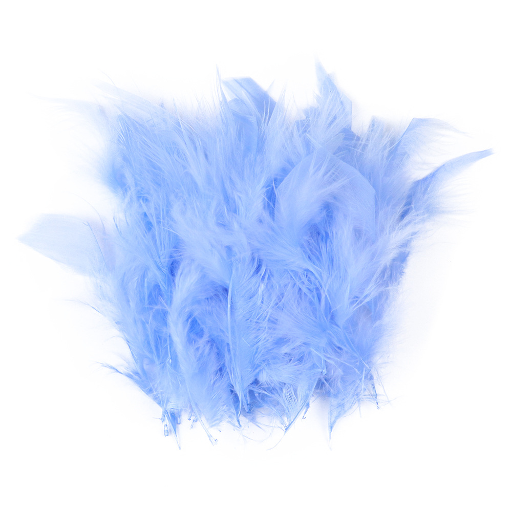 10 - 15cm toque de pelo de pavo piezas de fuego multicolor opcional DIY material hecho a mano image 6