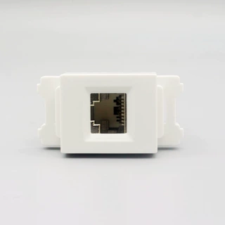 120型超六类网络电脑信息屏蔽模块RJ45网线CAT6A千兆地插桌插模块