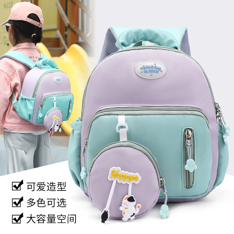 儿童书包新款幼儿园书包卡通可爱女孩背包双肩包迷你书包男孩跨境