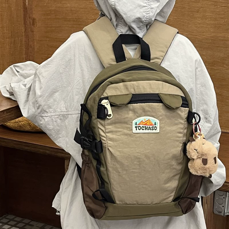 Супер легкий противоскользящий школьный школьный школьный школьный школьный портфель милый контрастный мальчик девочка сумка на открытом воздухе кемпинг детский походный рюкзак