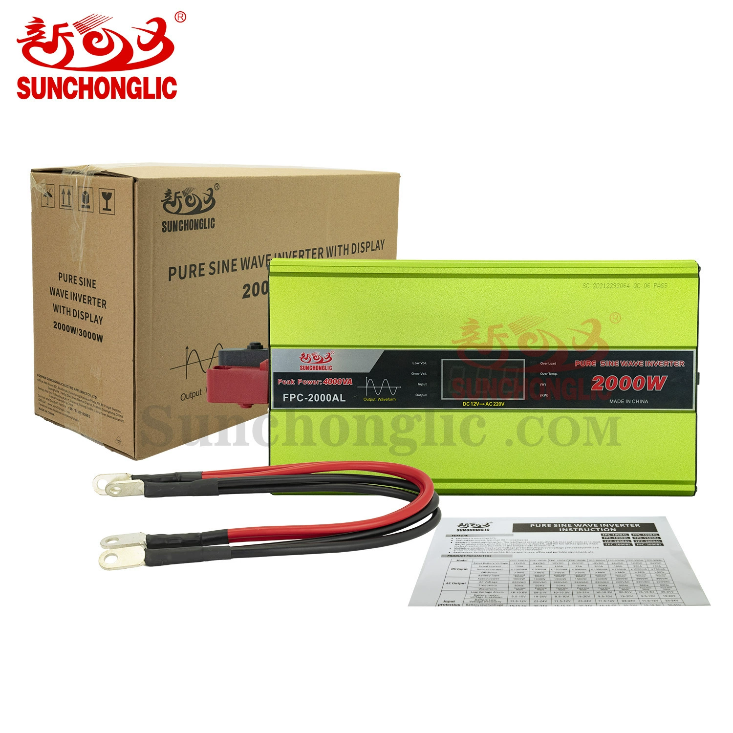Фабричный источник 12V/24V/220V инвертор чистой синусоидальной мощности 500W/1000W/2000W/3000W для бытовой сети