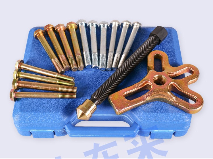 Steering wheel disassembly tool set, 17-piece set of pullers and extractors for car steering wheel disassembly and assembly, auto repair and maintenance tools