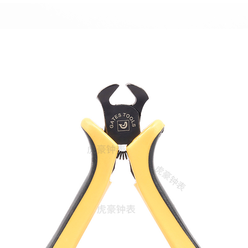 전문 시계 수리 도구 대각선 펜치 편평한 펜치 뾰족한 코 펜치 펜치, 나무베이스 4 세트