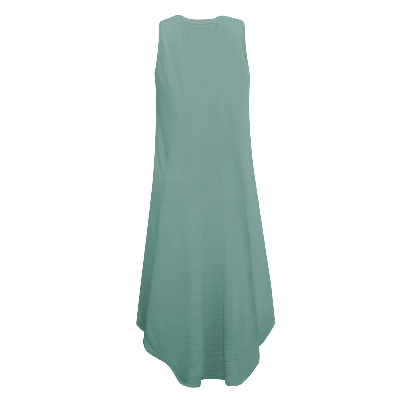 Solid Color Sleeveless V-Neck Loose Dress NSMDF104357