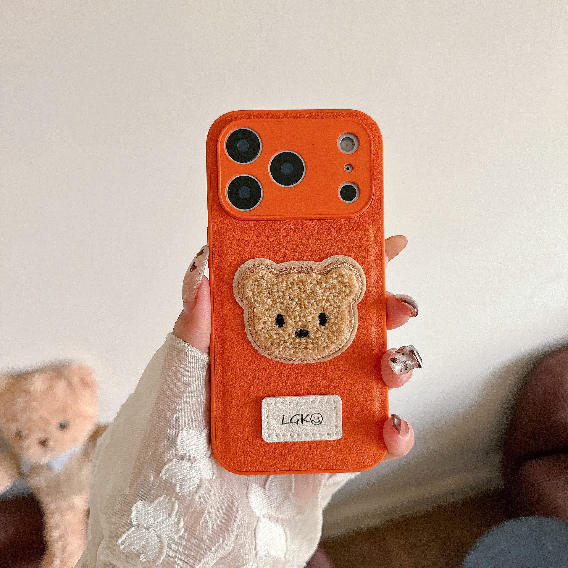 Nuevo iPhone17ProMax caso de teléfono celular, accesorios de piel de oso, caso de protección contra caídas, Apple 17 al por mayor image 7