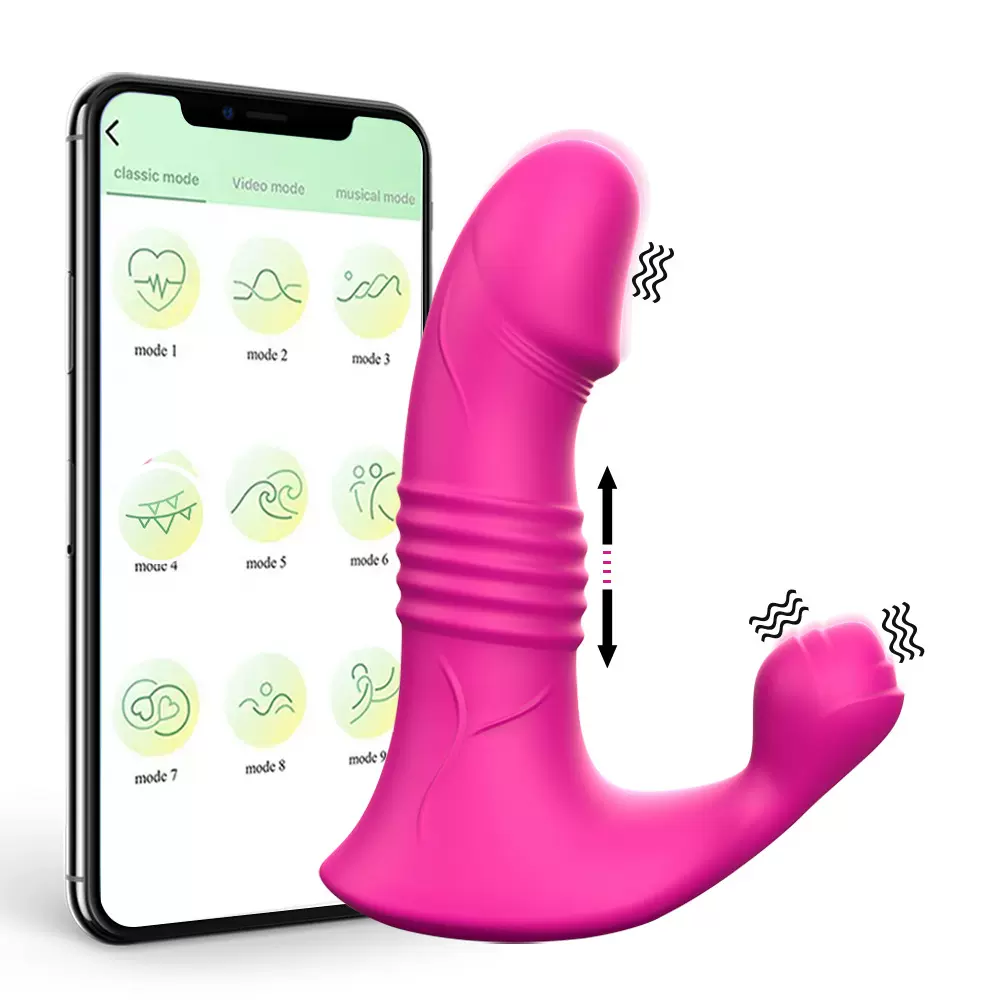 女用伸缩双震穿戴式跳蛋无线遥控仿真阳具自慰器成人情趣用品