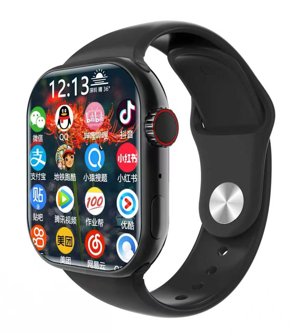 Y30-android 5g smart-dual camera watch-black