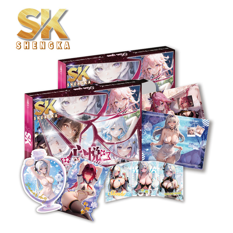 Little Frog Goddess Story 5 yuanes Pack 8 pop-up Tarjeta de cara roja pretty Girl Card anime juego periférico caja ciega