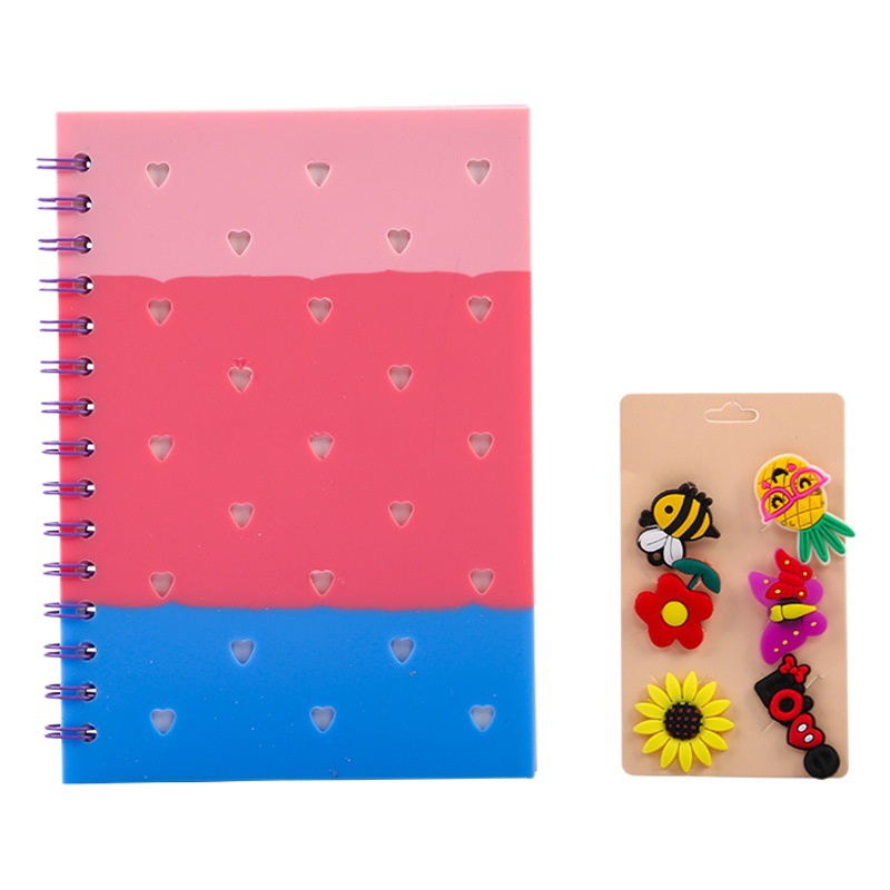Cuaderno de silicona de suministro transfronterizo, planificador DIY de hojas sueltas, juego de cuadernos A5, planificador creativo personalizado.