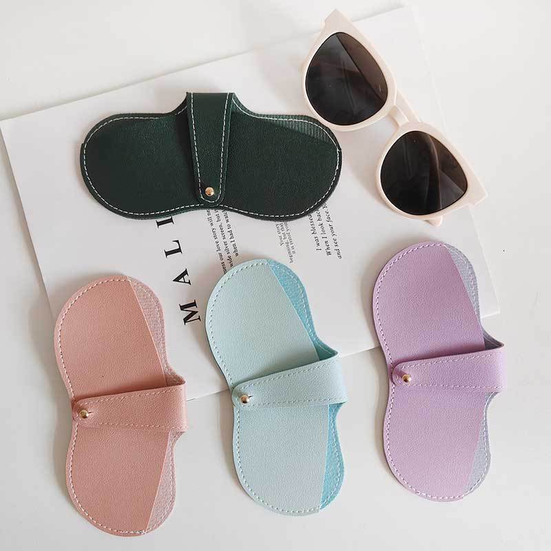 Candy color fresh wind with buckle multi-color glasses holder glasses protective cover portable small sunglasses near-sight glasses Candy color fresh wind with buckle multi-color glasses holder glasses protective cover portable small sunglasses near-sight glasses