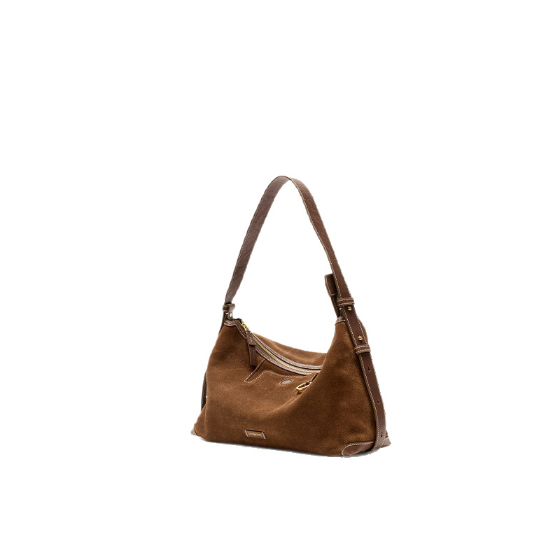 Songmon Yamashita Arimatsu Series Hobo Bag - Vegetable Tanned Cowhide Commuter Underarm Dumpling Bag For Women - Thumbnail 2
