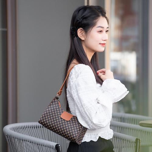 Bag Lady Retro Print Shoulder Bag  Model Foreign Trade Fashion Bags Mobile Makeup Bag Wholesale