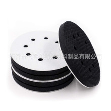 气动干磨机缓冲海绵抛光轮 5寸植绒自粘式砂纸打磨机自粘盘软垫