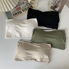 夏季丙烯抹胸內搭打底美背文胸一體背心無肩帶裹胸無痕內衣防走光