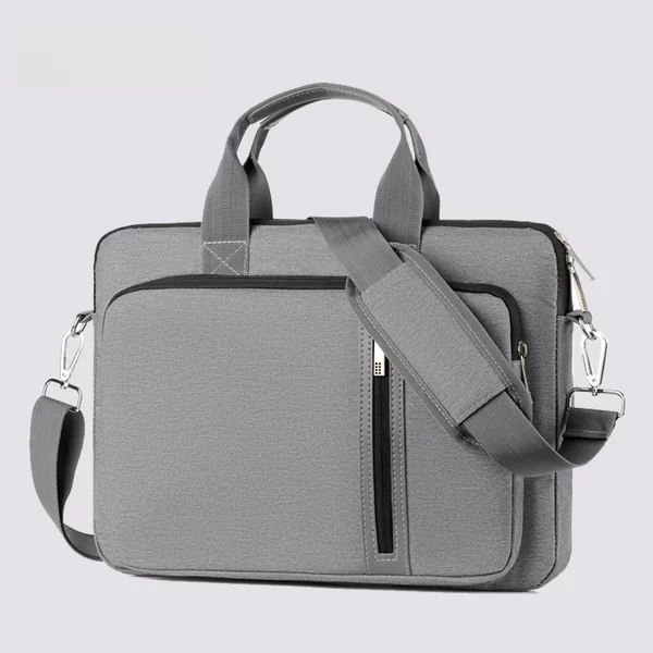 Cross-Border Double-Layer Shockproof and Waterproof Computer Bag Satchel Shoulder Cross-Body Briefcase 14/16/ 17inch Laptop Bag