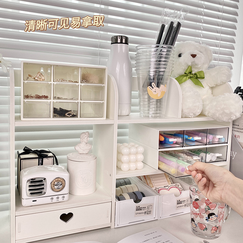 Office Desk Storage Rack, Desk Organizer, Dormitory Desktop Organizer, Double-Layer Storage Rack Office Desk Storage Rack, Desk Organizer, Dormitory Desktop Organizer, Double-Layer Storage Rack