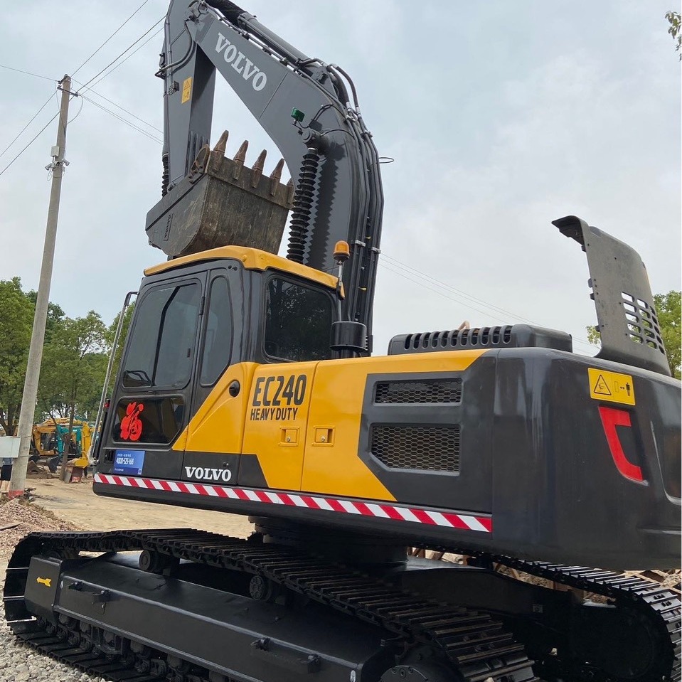 Exportación de excavadoras de segunda mano Volvo 240 200 210 220 Excavadoras importadas en el mercado antiguo