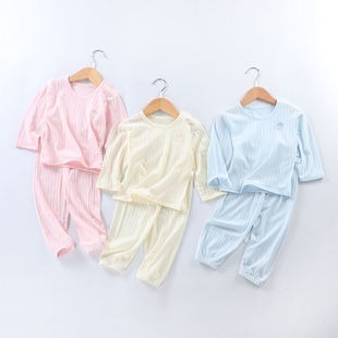 Infant Air-Conditioned Clothing, Boys' Cotton Bloomers Suit, Baby Boneless Pajamas, Pajamas, Girls' Home Clothing Manufacturer