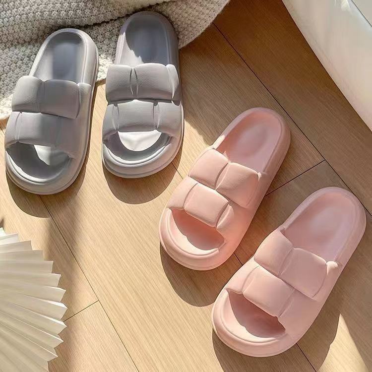 女性が夏に屋外で履くためのスリッパ、自宅の浴室で入浴するための滑り止め、かわいくて快適、厚くて柔らかい底の家庭用イン|undefined