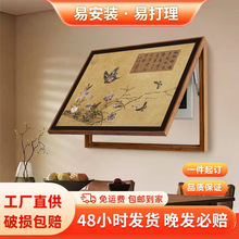 中式古风电表箱装饰画百蝶图弱配电箱挂画新款电源开关盒遮挡壁画