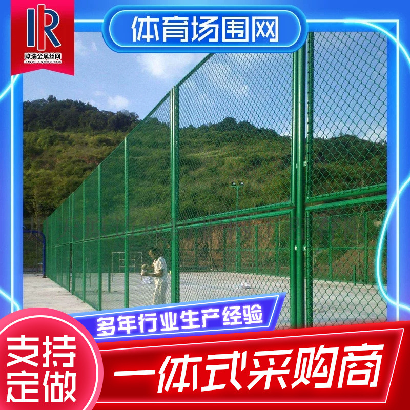 体育设施球场围网全封闭运动场围栏网 联瑞包塑网球场隔离护栏网