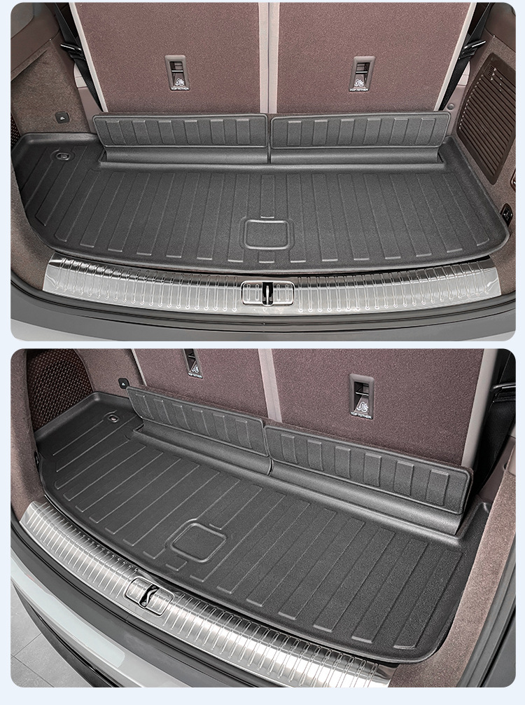 Suitable for 25 Denza N9 Car Floor Mats, All-Weather Tpe Floor Mats, Trunk Mats, Environmentally Friendly Seat Back Cushions