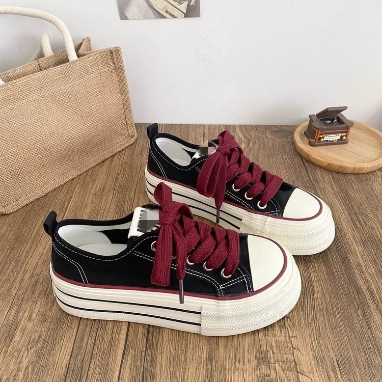 2026 nuevos zapatos de lienzo de otoño para estudiantes muffin skate 2026 principios de primavera alta image 9